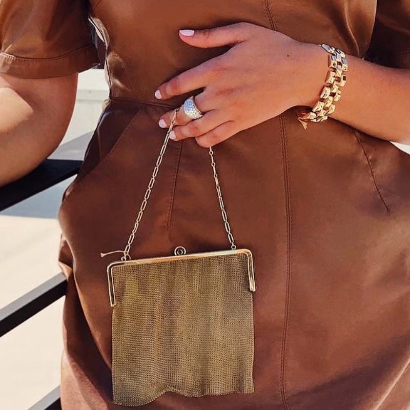 Estate Antique Gold Mesh Handbag